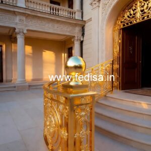 Custom Brass Railing Design For Modern Architecture Amazing Staircase Design