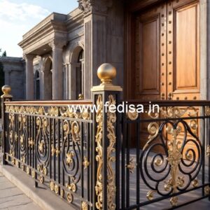 Royal Brass Railing Design For Grand Staircases Texture Design For Stairs Wall
