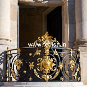 Brass Stair Railing Design For Premium Villas Spiral Staircase Structural Design