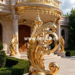 Brass Staircase Handrail Design For Modern Villas Staircase Stringer Beam