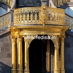 Luxury Brass Balcony Railing For Elegant Homes Outdoor Staircase Railing Design