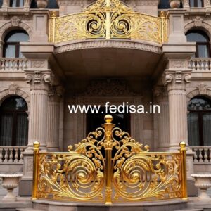 Antique Brass Staircase Railing For Royal Homes Modern Timber Staircase