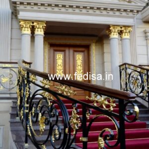 Premium Brass Staircase Handrail Collection Outdoor Cement Stairs Design