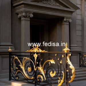 Designer Brass Staircase Handrail For Homes Staircase Railing Designs In Wood And Steel