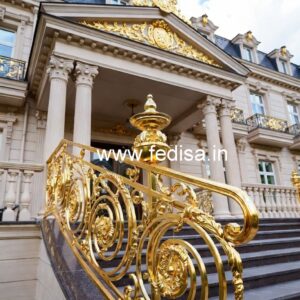 Luxury Brass Balcony Railing With Classic Style Shaker Style Stair Railing