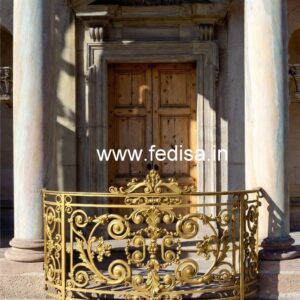 Elegant Brass Handrail Design For Interior Decor Double Helical Stairs