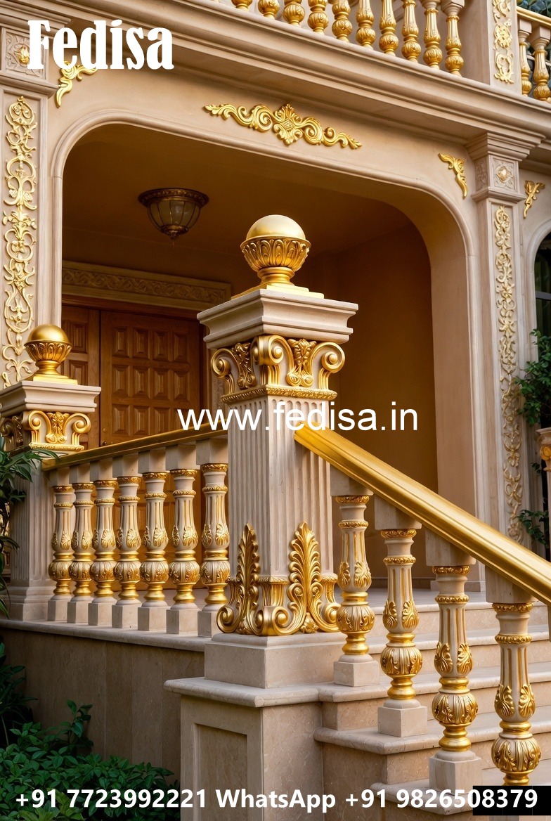 Modern Brass Railing Design For Premium Homes Granite Marble Stairs Design