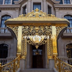 Premium Brass Handrail Design For Elegant Homes Living Room Interior Design With Stairs
