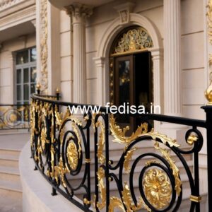 Luxury Brass Railing Design For Modern Villas Pop Design On Stairs