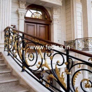 Premium Brass Balcony Railing With Elegant Look Stair Design Of House
