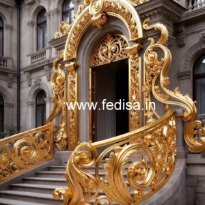 Decorative Brass Handrail Design For Luxury Homes Funky Staircase