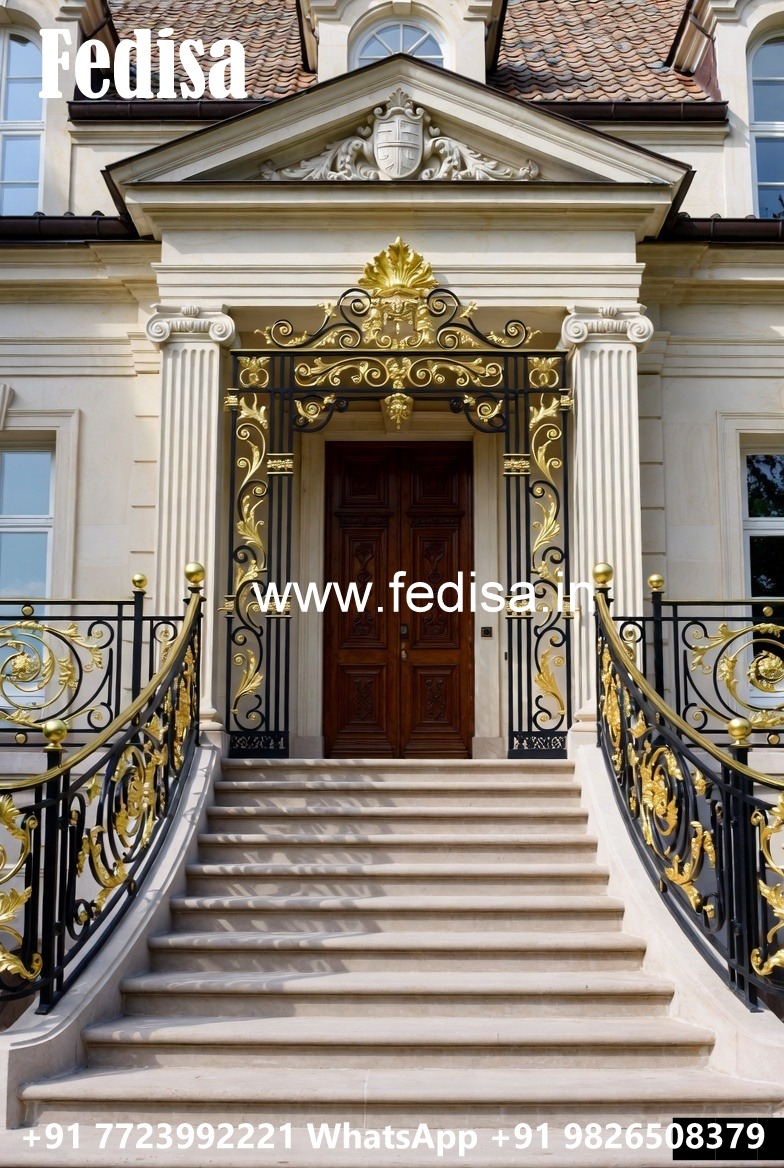 Elegant Brass Railing Design For Premium Interiors Upper Stairs Design