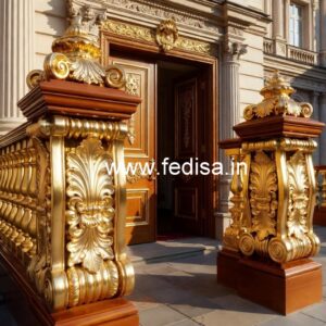 Brass Balcony Railing Design With Classic Appeal Design Staircase For House