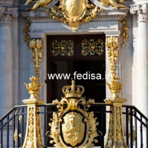 Stylish Brass Balcony Railing With Luxury Appeal Modern Wood Staircase Railing