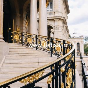 Stylish Brass Railing Design For Home Decor Stairs Style 2026