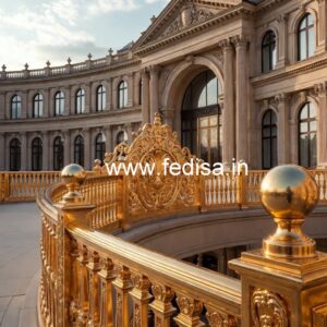 High-end Brass Staircase Railing Design Stair Grill Design For House
