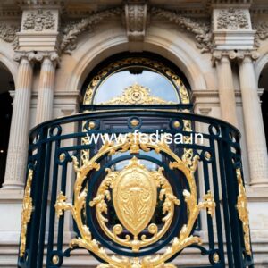 Luxury Brass Railing Design With Detailing Zaha Hadid Stairs Design