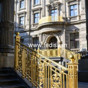 Premium Brass Railing Design For Home Interiors Stairs Niche Design