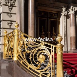 Stylish Brass Staircase Railing Design Steel Design Staircase
