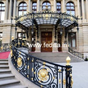 Custom Brass Stair Railing Design Outer Staircase Grill Design
