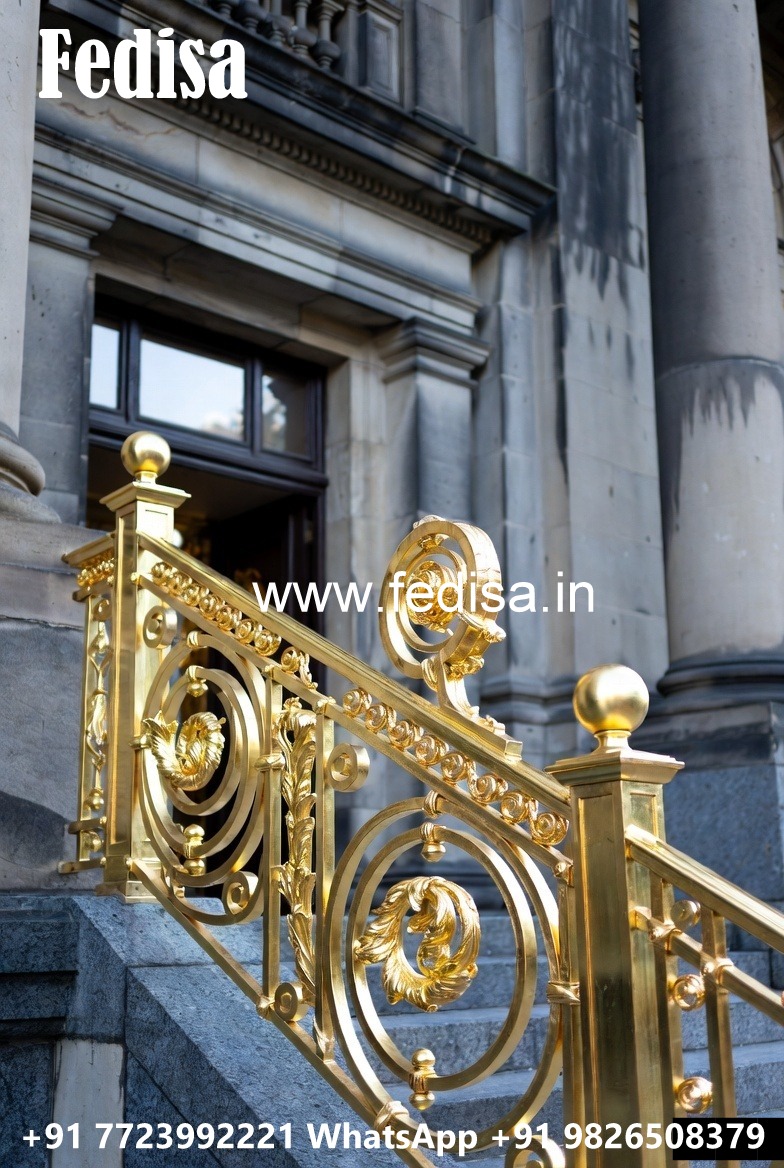 Traditional Brass Balcony Railing Design New Design Stair Railing