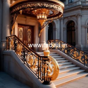 High Quality Brass Balcony Railing For Home Exterior Step Jeena Design