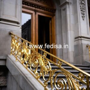 Brass Staircase Handrail Design For Modern Villas Staircase Inside Room