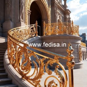 Stylish Brass Stair Railing For Interior Design Steel Stairs Design Price
