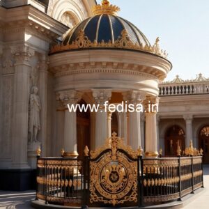 Luxury Brass Balcony Railing With Elegant Finish Railing Design For House Front