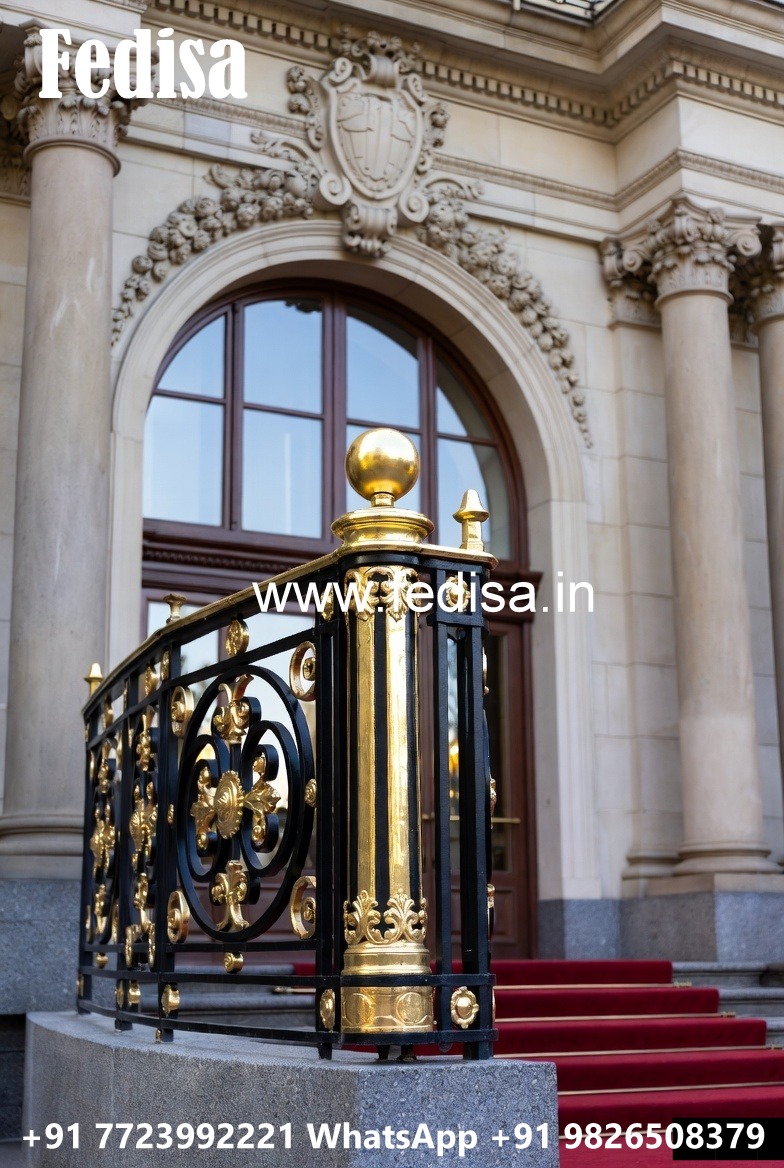 Classic Brass Railing Design For Premium Homes Steel Railing Design For House Front