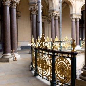 Premium Brass Staircase Handrail Collection Railing Design For House Front Iron