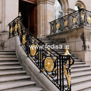 Classic Brass Staircase Railing With Royal Finish Modern Railing