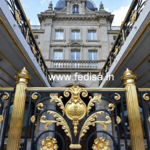 Luxury Brass Stair Railing Design For Villas Glass Railing Design For Balcony