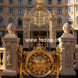 Decorative Brass Stair Railing Design For Villas Iron Pipe Railing Design