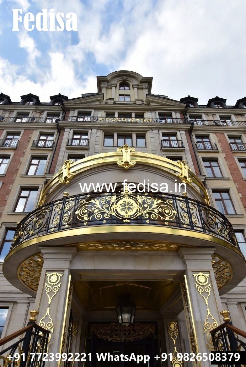 Brass Railing Design For Modern Luxury Homes Glass Railing Design For House Front