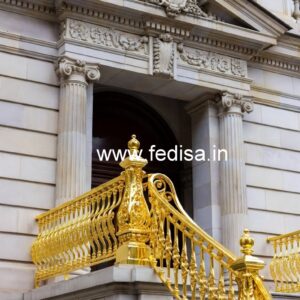 Premium Brass Staircase Railing With Fine Craftsmanship Simple Iron Railing Design For Balcony