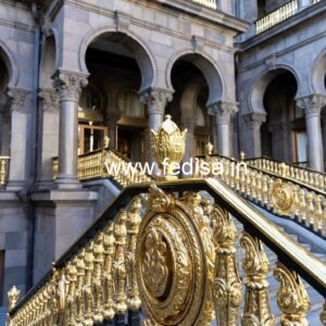 Luxury Brass Railing Design For Modern Villas Modern Staircase Railing Designs