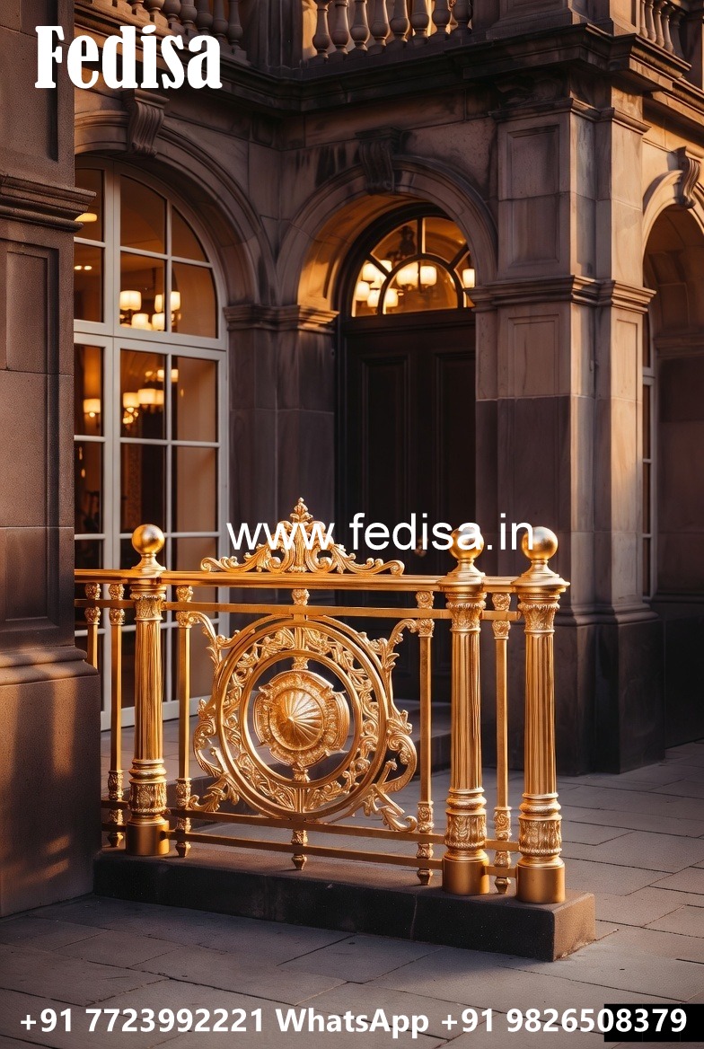 Decorative Brass Balcony Railing With Unique Design Railing Gate Design