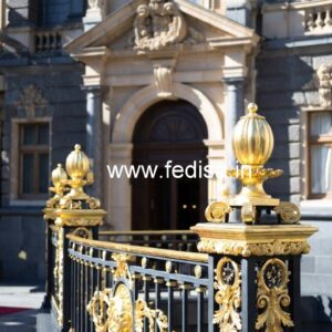 Decorative Brass Railing Design With Floral Patterns Modern Stairs Railing Designs In Steel