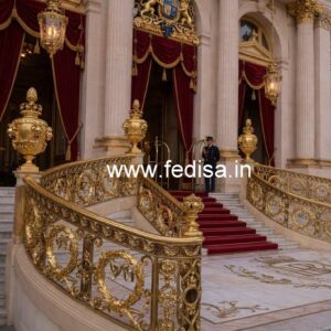 Brass Railing Design With Glass Combination Building Railing Design