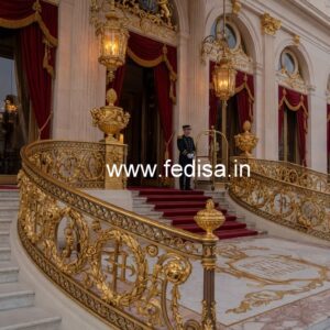 High Quality Brass Staircase Railing Design Iron Balcony Railing Design