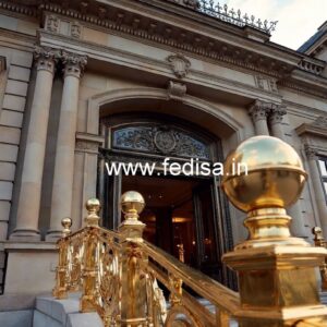 Modern Brass Staircase Handrail Design Stainless Steel Staircase Design