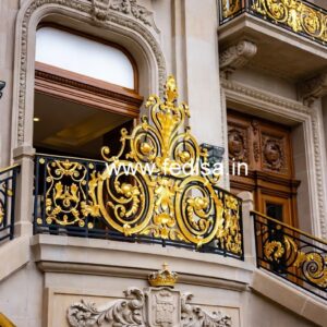 Classic Brass Railing Design For Staircase Railing Pipe Design
