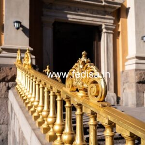 Premium Brass Railing Design For Villas Stair Handle Design