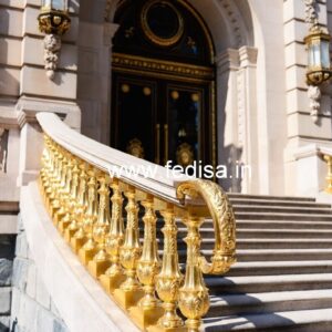 Designer Brass Staircase Railing Ideas Balcony Railing Glass Design