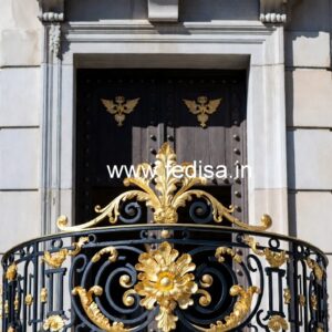 Brass Staircase Handrail Design For Modern Villas Lohe Ke Pipe Ki Railing Design