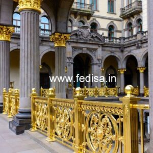 Designer Brass Stair Railing For Luxury Decor Side Railing Design