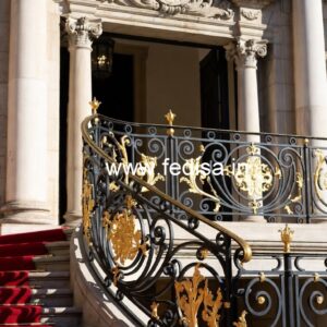 Premium Brass Balcony Railing With Fine Craftsmanship Aluminum Railing Designs