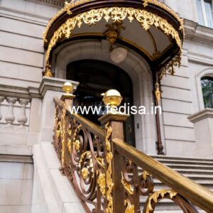 Classic Brass Railing Design For Premium Homes Parapet Steel Grill Design