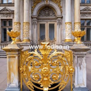 Modern Brass Balcony Railing With Stylish Appeal Ss Steps Design